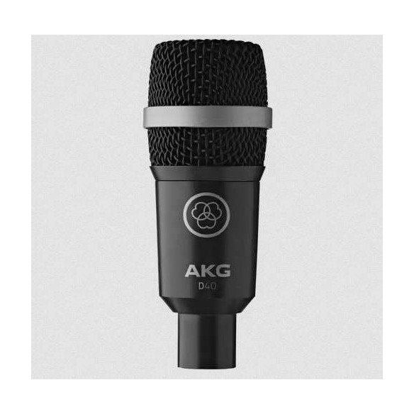 comprar micro AKG D40, Micrófono dinámico cardioide AKG D40 para viento/metal, baterías y amplificadores.