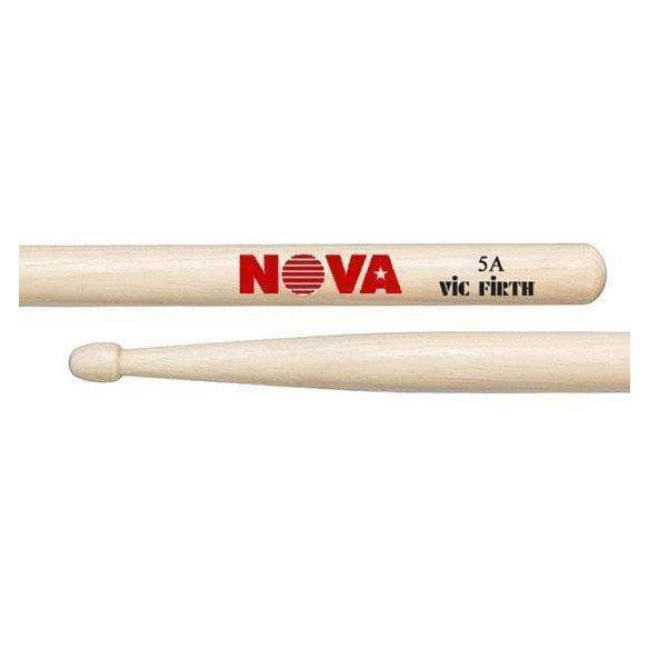 Baquetas Vic Firth NOVA 5A con punta de madera, longitud 406mm, Diámetro 14mm.