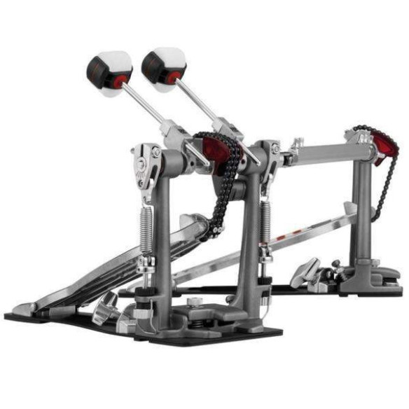 Pedal de Bombo Doble PEARL P-2052C Eliminator Redline, transmisión por cadena