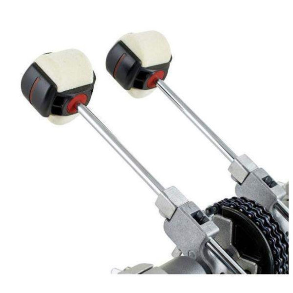 Pedal de Bombo Doble PEARL P-2052C Eliminator Redline, transmisión por cadena