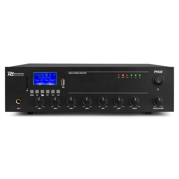PPA50 Mezclador Amplificador Linea 100V - 50W