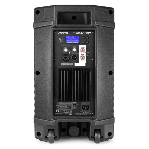 Vonyx VSA10BT Altavoz Activo Bi-amplificado 10" 500W BT/MP3