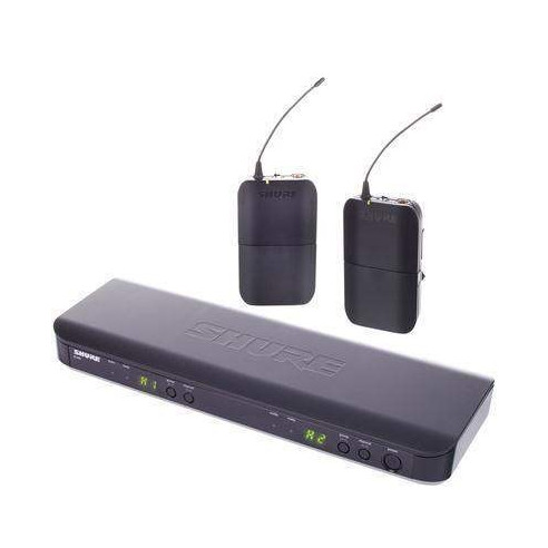 Sistema Inalámbrico dual de petaca SHURE BLX188E.