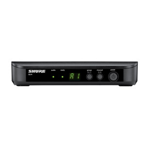 SHURE BLX24E/SM58 H8E Sistema Micrófono Inalambrico hasta 12 sistemas simultaneos, 14 horas de uso continuo con Pilas AA 2