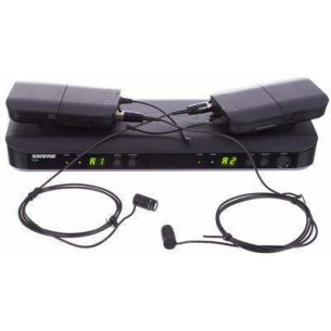 Sistema Inalámbrico dual de solapa SHURE BLX188E/W85 2