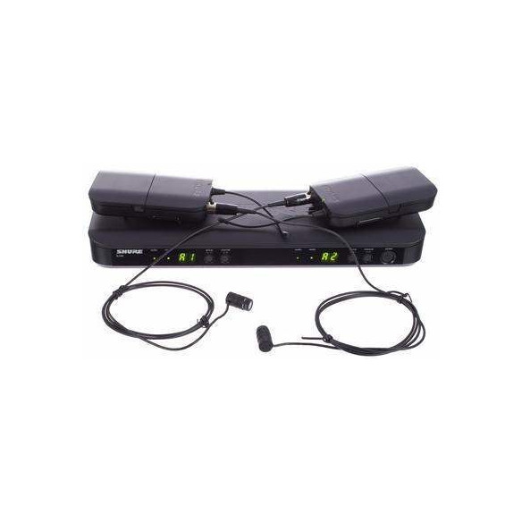 Sistema Inalámbrico dual de solapa SHURE BLX188E/W85