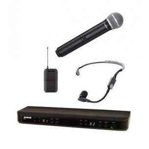 Sistema inalámbrico Shure BLX1288E/SM35 dual de mano/diadema COMBO PG 2