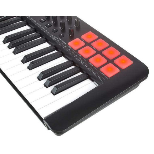 M-AUDIO OXYGEN 25 MKV, Teclado controlador 25 teclas sensibles a la velocidad,8 pads de disparo,8 Botones asignables,