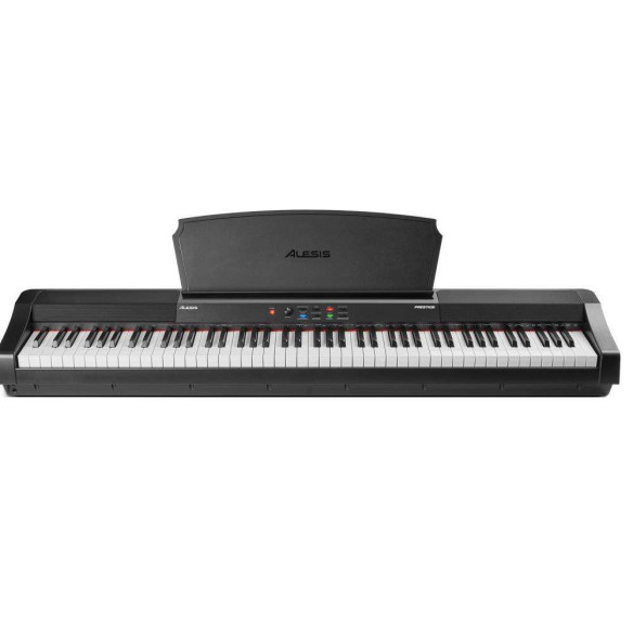 ALESIS PRESTIGE Piano digital de 88 teclas con Acción Martillo, Respuesta tactil ajustable, 16 voces, 128 Polifonia. ALESIS PRESTIGE Piano digital de 88 teclas con Acción Martillo, Respuesta tactil ajustable, 16 voces, 128 Polifonia.