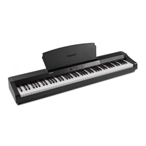 ALESIS PRESTIGE Piano digital de 88 teclas con Acción Martillo, Respuesta tactil ajustable, 16 voces, 128 Polifonia.