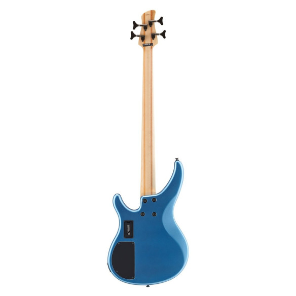 Bajo YAMAHA TRBX304 Activo, 4 cuerdas, mástil de 5 piezas, pastillas YGD, Performance EQ con 5 presets, acabado en azul.