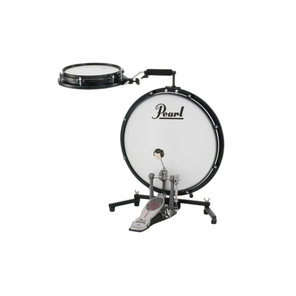Bateria Pearl Compact Traveler Kit PCTK-1810, una bateria ultra-compacta con bombo de 18" y caja de 10".