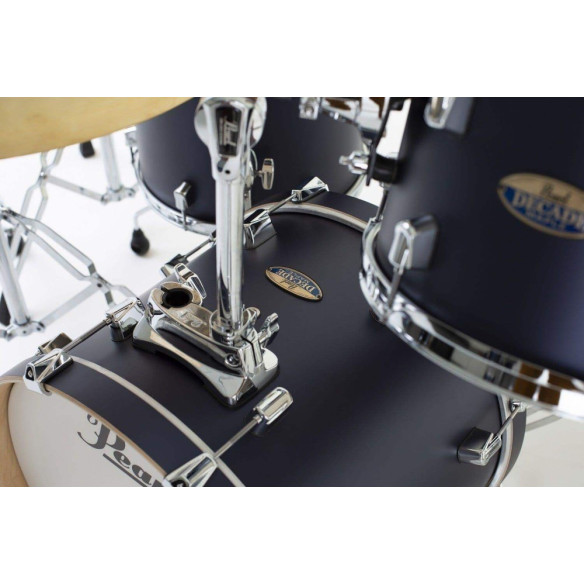 Kit de Bateria Bebop Pearl DMP Decade Maple DMP984-C207 de 4 piezas, con Herrajes y acabado Ultramarine Velvet.