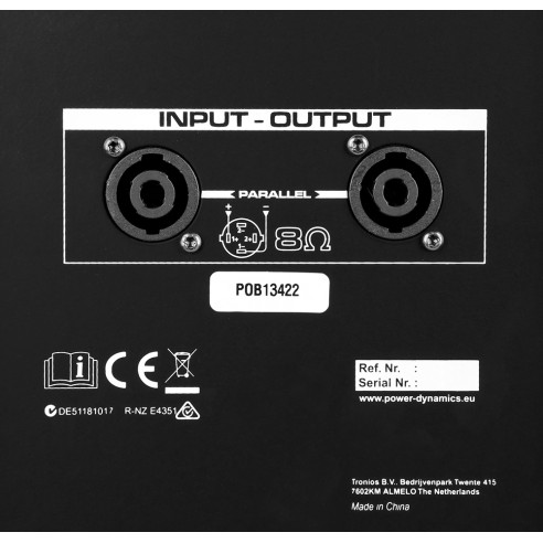 Power Dynamics PD410P Bafle Pasivo 10" 800W,Altavoz de 10" + motor 1"