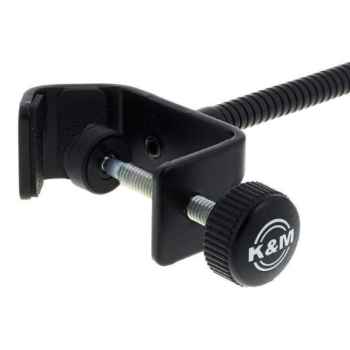 Konig & Meyer Pantalla antipop de 20 cm de Ø, universal con enganche corto a la barra del micro y flexo.