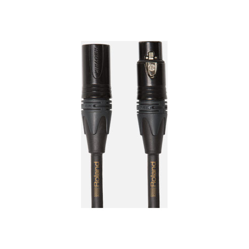 Cable de micrófono Roland RMC-G5 Serie Gold, de XLR macho a XLR hembra y de una longitud de 1,5 metros.