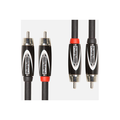 Cable audio Roland RCC-15-2R2R 2 Rca - 2 Rca Serie Black de 4,5 m de longitud y rendimiento profesional.