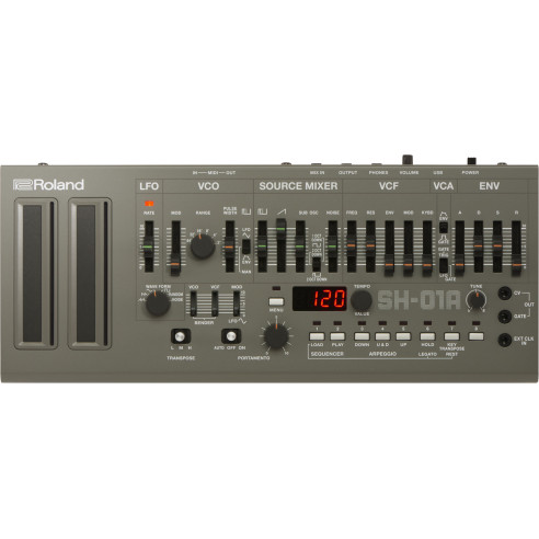 Roland Boutique Synthesizer SH-01A Gris cuatro veces más sonidos en formato supercompacto.