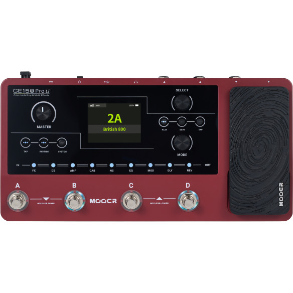 Mooer GE150 PRO Li Pedalera Multiefectos Guitarra