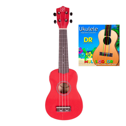 Compra QUK-1RED Ukelele Soprano Rojo online | MusicSales