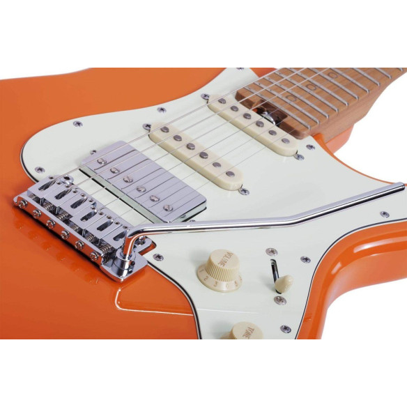 Schecter NICK JOHNSTON TRADITIONAL HSS A. Orange Guitarra Eléctrica