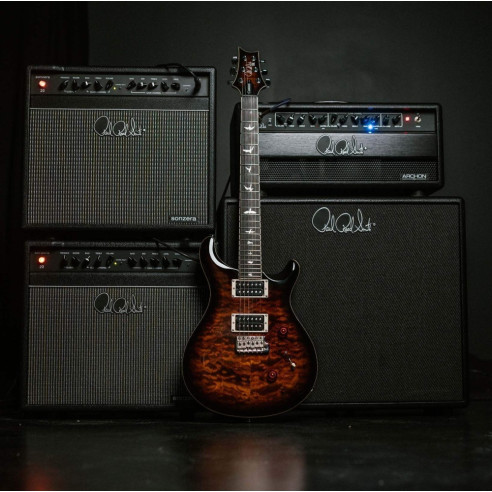 SE CUSTOM 24 QUILT BLACK GOLD SUNBURST Guitarra Eléctrica 