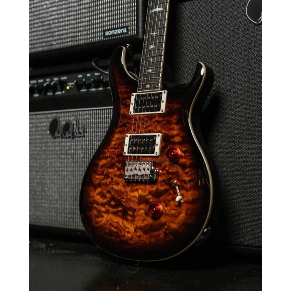 SE CUSTOM 24 QUILT BLACK GOLD SUNBURST Guitarra Eléctrica 