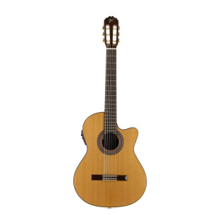 Jose Torres JTC-20CE Guitarra Española Electrificada.tapa maciza de cedro,aros y fondo de caoba,Previo Fishman CL3.