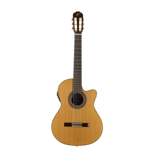 Jose Torres JTC-20CE Guitarra Española Electrificada.tapa maciza de cedro,aros y fondo de caoba,Previo Fishman CL3.