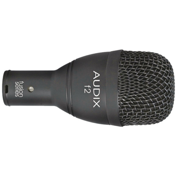 Micrófono dinámico hipercardioide Audix F2 Serie Fusion para toms, congas guitarras, amplificadores de bajo y saxo. Micrófono dinámico hipercardioide Audix F2 Serie Fusion para toms, congas guitarras, amplificadores de bajo y saxo.