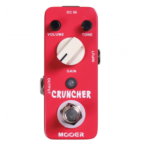 Pedal Mooer Micro Series Cruncher Distortion, distorsión de alta ganancia con unos potentes medios.