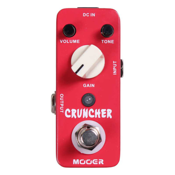 Pedal Mooer Micro Series Cruncher Distortion, distorsión de alta ganancia con unos potentes medios.