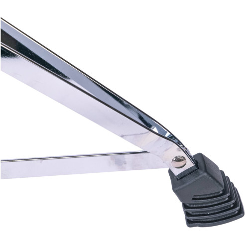 Sillín para batería Oqan QPH-T1, forma redonda y regulable en altura. Con herrajes de doble perfil.