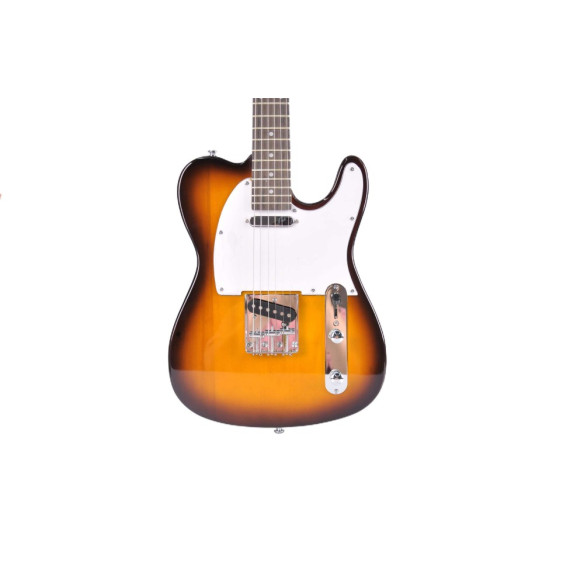 Guitarra Eléctrica Tipo Tele con cuerpo macizo Oqan QGE-RTC2 Sunburts RIFF Series. Acabado en Sombreado.