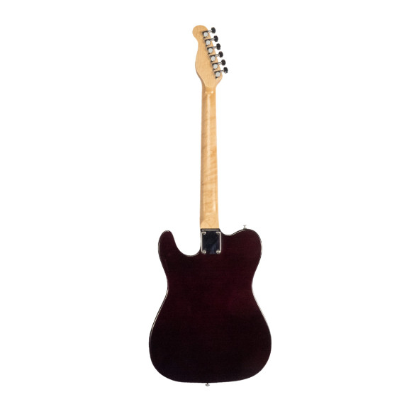 Guitarra Eléctrica Tipo Tele con cuerpo macizo Oqan QGE-RTC2 Sunburts RIFF Series. Acabado en Sombreado.