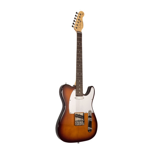 Guitarra Eléctrica Tipo Tele con cuerpo macizo Oqan QGE-RTC2 Sunburts RIFF Series. Acabado en Sombreado.
