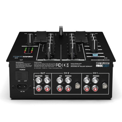 comprar Mezclador DJ 2 canales, mezclador Reloop RMX-10 BT de 2 canales con diseño compacto y Bluetooth.