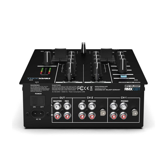 comprar Mezclador DJ 2 canales, mezclador Reloop RMX-10 BT de 2 canales con diseño compacto y Bluetooth.
