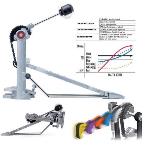 Compra Pedal de Bombo Eliminator Redline LT - Plegable P-2050C-F online | MusicSales