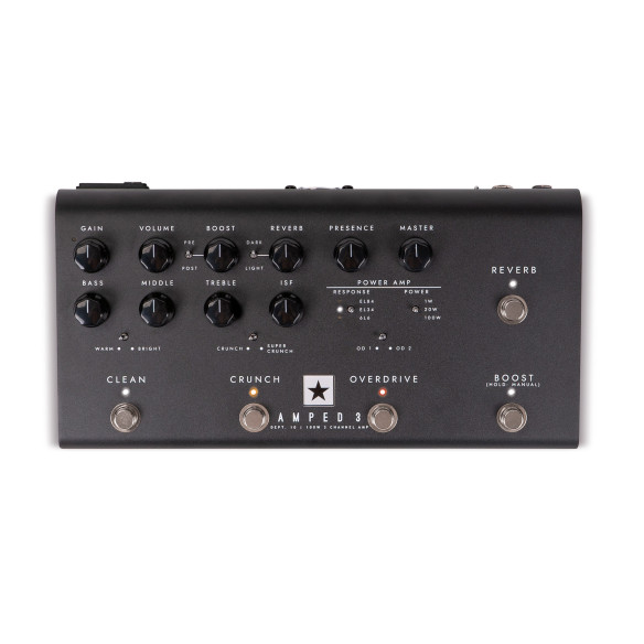 DEPT. 10 AMPED 3 Amplificador Guitarra Tamaño Pedal 