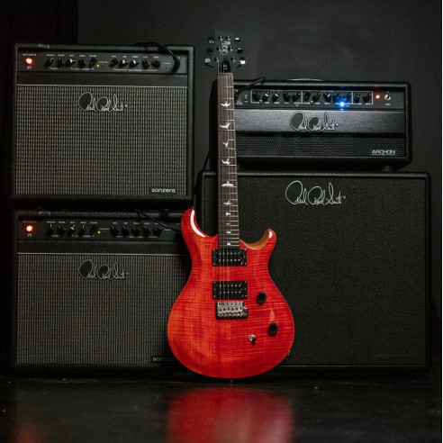 PRS SE CE24 Blood Orange Guitarra Eléctrica