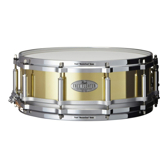 Caja pEARL Free Floating FTBR1450 de 14 x 5" con un casco de latón de 1mm de espesor.