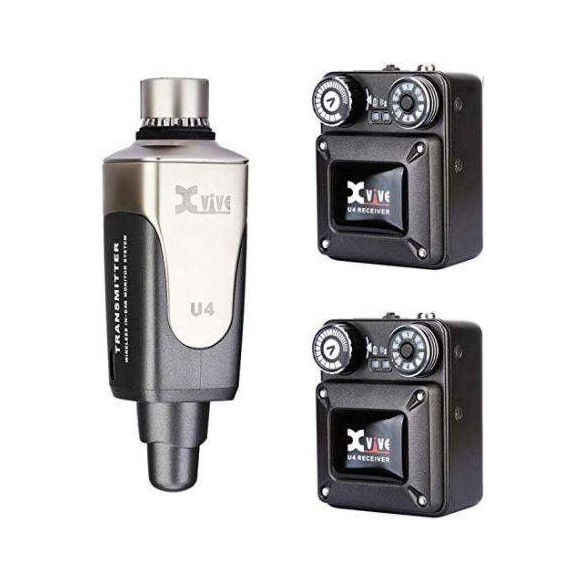 XVIVE U4R2 Sistema Monitor In Ear 1 Emisor 2 Receptores