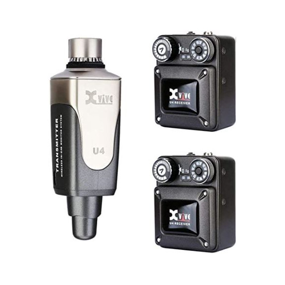 XVIVE U4R2 Sistema Monitor In Ear 1 Emisor 2 Receptores