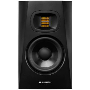 Nuevo monitor de estudio Adam T5V de 2 vías, con woofer de 5" y tweeter de 1,9" U-ART y 70W RMS de potencia.