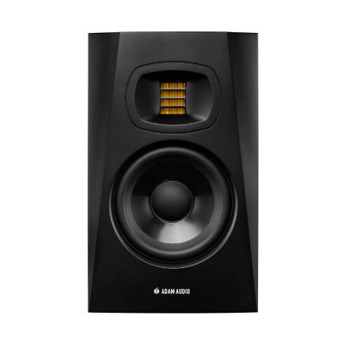 Nuevo monitor de estudio Adam T5V de 2 vías, con woofer de 5" y tweeter de 1,9" U-ART y 70W RMS de potencia.