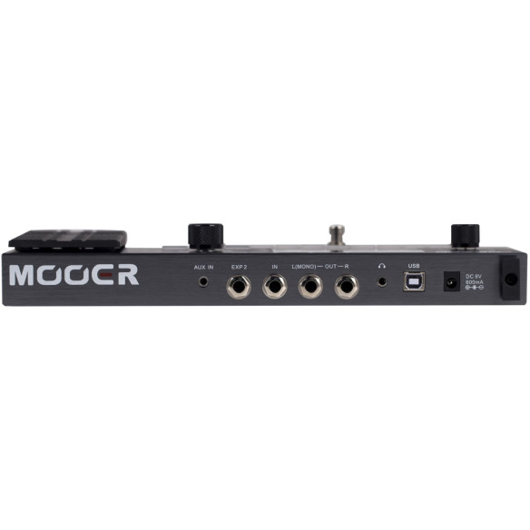 Pedalera multiefectos para guitarra Mooer GE200 con 55 tipos de amplificación, 26 tipos de pantalla y 70 efectos.