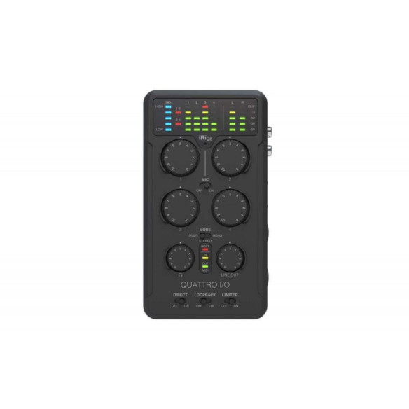 IK Multimedia IRIG PRO QUATTRO I/O Interface audio y midi 4 entradas