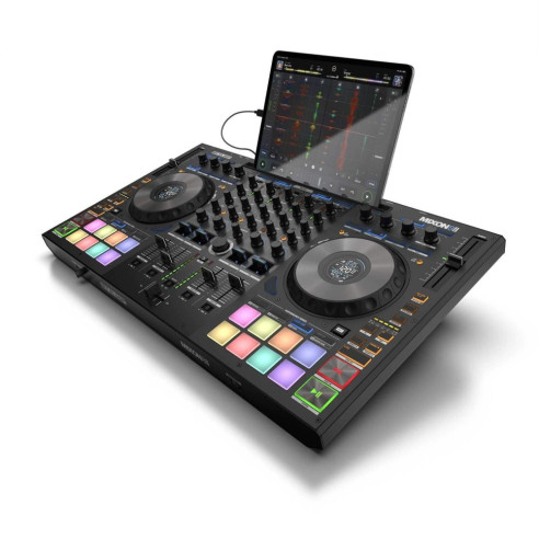 comprar controladora de DJ profesional Reloop Mixon 8 Pro con 4 canales para Serato DJ Pro y Algoriddim djay Pro AI.