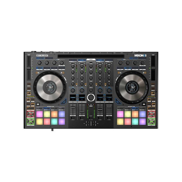 comprar controladora de DJ profesional Reloop Mixon 8 Pro con 4 canales para Serato DJ Pro y Algoriddim djay Pro AI.